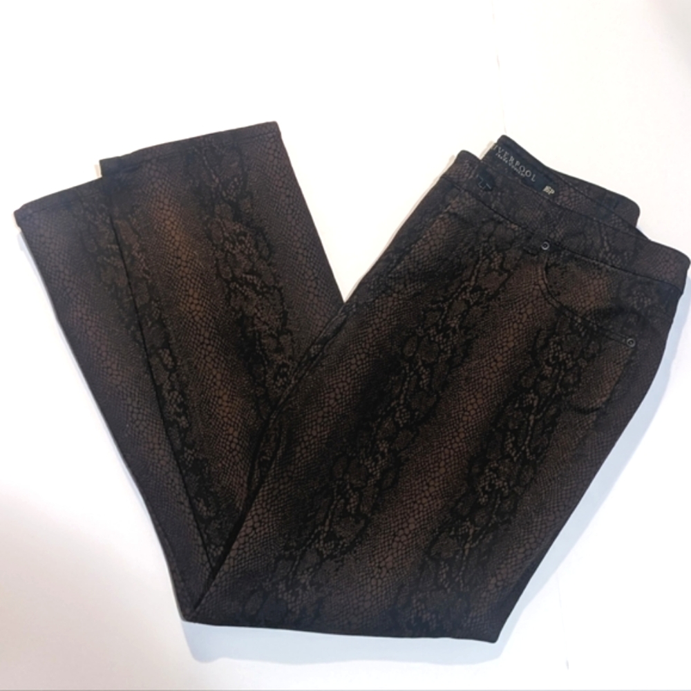 16P Liverpool Animal Print jeans